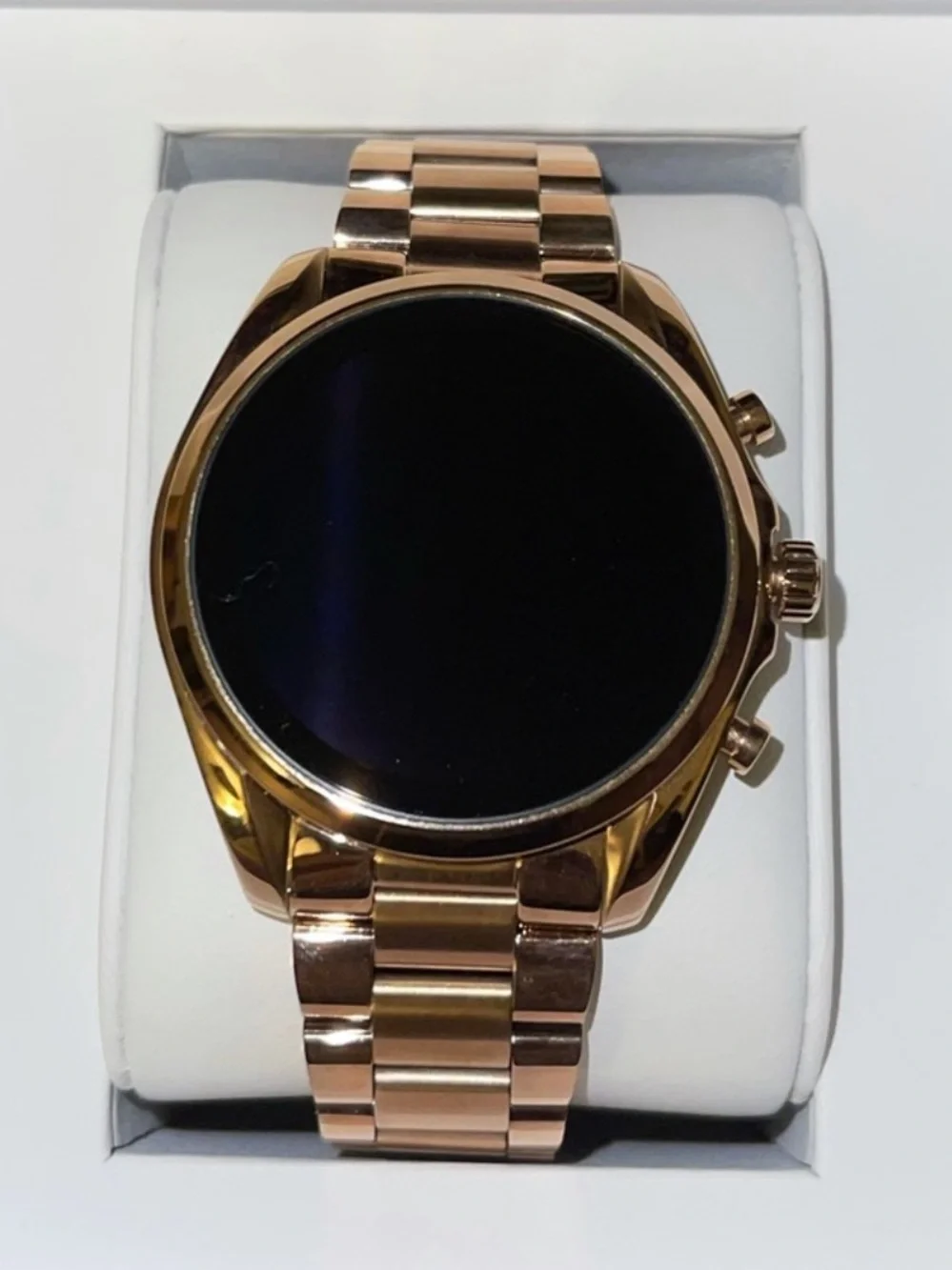 Michael Kors Access Gold Smartwatch with Black and Gold Straps